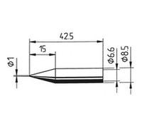 Ersa 842 BD Panne de fer à souder forme de crayon Taille de la panne 1 mm Contenu 1 pc(s)