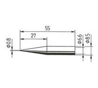 Ersa Panne de fer à souder 842 SD – forme de crayon, rallongée, 0,8 mm – 1 pc