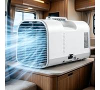 ErShangMao Climatiseur Portable, Mini Climatiseur Mobile, avec Télécommande, 4 Modes en 1, Écran Tactile, Idéal pour Le Camping, Les Caravanes, Les Voyages Et Une Utilisation Intérieure. 1500W