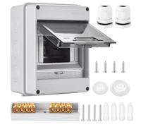 ErShiPing Coffret Electrique Etanche Exterieur IP65, 5 Modules | Boite de Boitier Etanche Electrique, Boitier de Jonction, Armoire de Contrôle ABS de Surface en Plastique