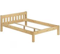 Erst-Holz Cadre de lit Adulte pin Massif Naturel Design scandinave 160x200, sans literie 60.38-16oR