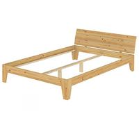 Erst-Holz Cadre de lit Adulte pin Naturel 160x200 lit Robuste et Moderne sans sommier ni Matelas 60.62-16oR