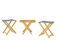 Erst-Holz Chaise de Jardin Bleu Blanc