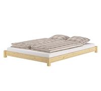 Erst-Holz® Lit de sol futon plat en pin massif V-60.51-16 sans accessoires 160 x 200 cm
