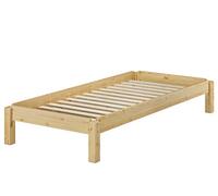 Erst-Holz Lit empilable en pin Massif Naturel 80x190, lit Simple avec sommier 60.48-08-190