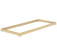 Erst-Holz Lit en pin très Bas, Base idéale pour Combiner avec futon, Surface 90x200 cm V-60.47K-09 sommier à Lattes INCL.