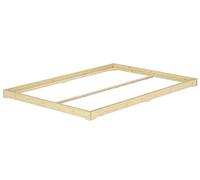 Erst-Holz Lit futon en Bois très Bas, Base idéale pour Combiner avec futon, Surface 200x200 cm V-60.47-20, Accessoires:sommier à Lattes INCL.