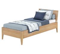 Erst-Holz® Lit simple en bois de hêtre sans métal - Pieds coniques 90 x 200 cm - Avec accessoires au choix V-60.94-09 - Sans accessoires