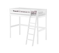 Erst-Holz® V-60.23W-09 Lit mezzanine en pin blanc 90 x 200 cm avec accessoires au choix