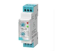 ERV-08-V2 Relais temporisé électronique réglable de 0,1 seconde à 100 heures avec montage sur rail DIN AC220 V 1NO 1NC 5 A pour applications de contrôle industrielles Boîtier ABS Blanc