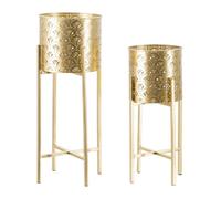 Ervesto Golvy - Fer doré - Set de 2 - 53 x 22 x 22 cm