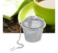 ERYUE 6.5cm Passoire à épices en Acier Inoxydable | La pince sécurisée conserve la saveur, Chaîne pour une infusion sans effort, Idéale pour les feuilles en vrac ou les