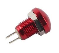 ERYUE Interrupteur de Bouton-poussoir momentané, Alliage D'aluminium de Klaxon de Démarrage de Puissance de Cartouche de Mini-voiture 24V 8 mm. (Rouge)