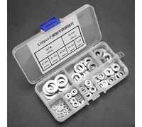 ERYUE Kit D'assortiment de Rondelles Plates Durables en Acier Inoxydable pour Vis de Fixation et D'isolation, Fournitures Quincaillerie pour les Travailleurs Maintenance