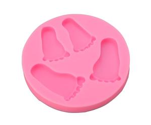 ERYUE Moule en Silicone pour Empreinte de Pied de bébé en 3D, Résistant à | Silicone antiadhésif, adapté aux gâteaux, polyvalent pour diverses occasions