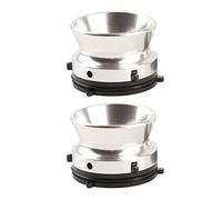 ERYUE Ouvre-boîte Professionnel en Aluminium de 10 Pouces, Adaptateur de Moyeu Nab pour Studer ReVox, Paquet 2 Chargeurs Universels, Enregistreur Bobine (Argent)