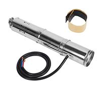 ERYUE Pompe Submersible Solaire 12V sans Balais avec Arrêt Automatique | Contrôleur MPPT intégré, Puissance 110 W, Acier inoxydable robuste, Protection automatique, Connexion solaire directe