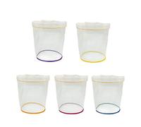 ERYUE Sac à Filtre, 5 pièces 5 gallons Sac Filtre Sac à Bulles kit d'extraction d'essence de Glace à Base de Plantes Ensemble Sacs d'extraction de Cordon Micron