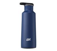 Esbit Drinking Bottle Pictor en acier inoxydable | sans BPA | Silver & Blue | 0,75 l & more | School, Water, Sport, Yoga, Mixte, Gourde, 410146, Bleu eau, 0.75L