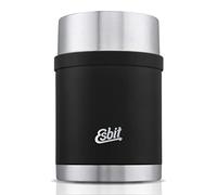 Esbit Récipient isotherme Sculptor pour aliments - Récipient de maintien au chaud 750 ml en noir - en acier inoxydable pour aliments chauds et froids