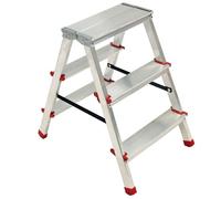 Tabouret d'intérieur en aluminium avec pieds antidérapants Tip Tap STEP-UP - 3 marches