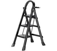 Escabeau 3 Marches Pliant,Marchepieds escamotables,Échelle en Aluminium,Marche Pied Pliable Antidérapantes,Escabeau Escamotable Légères,pour la Maison et Bureau Charge 151 kg