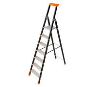 Escabeau 7 marches Tubesca KOLOS hauteur accès 3,59m aluminium peint plateforme 1,59m TUBESCA COMABI