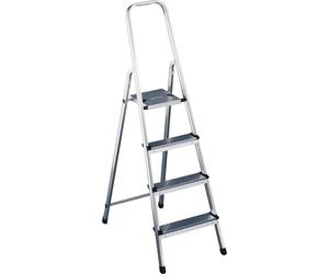 Escabeau Alu 4 Marches Hailo Léger, Stable Et Compact - Hailo