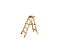 Escabeau bois professionnel 7 marches + tablette