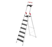 Hailo Hailo L100 TopLine, escabeau de sécurité en aluminium, 7 marches Quantité:1