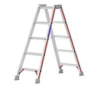 Escabeau à marches Hymer, accessible des deux côtés, 2x5 marches, hauteur escamotable 1,15 m, hauteur de portée 2,65 m, poids 5,5 kg