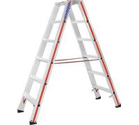 Escabeau à marches Hymer, accessible des deux côtés, 2x6 marches, hauteur escamotable 1,40 m, hauteur de portée 2,92 m, poids 8,2 kg