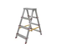 Escabeau en aluminium 2 X 4 marches Charge 150 kg Hauteur 0,90 m