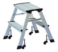Escabeau, en aluminium, capacité: 150 kg, 2 x 2 marches