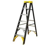 Escabeau en fibre de verre 5+1 marches hauteur d'accès 2,85 m Swing Pro Centaure G