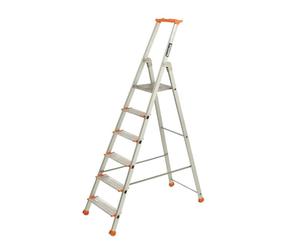 Escabeau ESCALUX V22476 Professionnel Confort Batilux X460 Anodise 6 Marches H 3M31