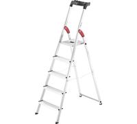 Escabeau Hailo L60 sécurisé pliable - 5 marches - 2.81m - en alu ultra léger