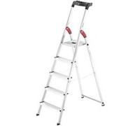 Escabeau Hailo L60 sécurisé pliable - 5 marches - 2.81m - en alu ultra léger