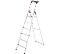 Escabeau Hailo L60 sécurisé pliable - 6 marches - 3.03m - en alu ultra léger