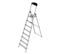Escabeau L60 HAILO - 8 marches larges en aluminium - Charge max 150kg