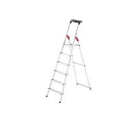 Escabeau L60 sécurisé pliable 6 marches - 3.03m - en alu ultra léger