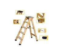 Escabeau Lyonnais bois 4 marches + tablette - 483204