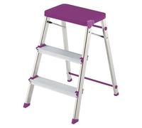 Escabeau marche pied 3 marches MT3001 - mauve