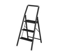 Escabeau pliable en aluminium Compact 3 marches Noir