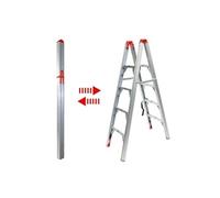 Escabeau pliable télescopique tubulaire 1.51M 4 marches