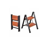 Escabeau Pliant 2 Marches Marchepied Pliable Charge 150 kg Échelle Domestique Portable Compacte pour Cuisine, Bureau, Travaux