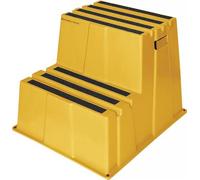 Escabeau pour charges lourdes Marches 2 plateformes-H.500mm Ku.gelb