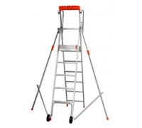 Escabeau PRO plateforme Aluminium 3 marches + plateforme OUTIFRANCE
