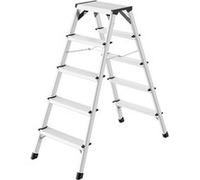 Hailo D60 StandardLine Escabeau double avec 2x5 marches striées antidérapantes
