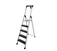 Escabeau Professionnel en Aluminium 3 marches Extra Larges Hailo 4XL Blackline Pro